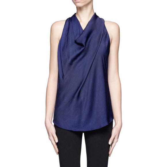 Helmut Lang Tops - HELMUT LANG Sleeveless Cowl neck with sheer back